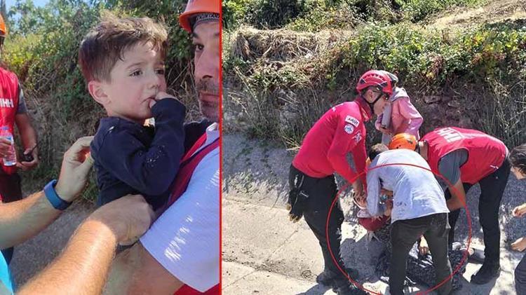 Kaybolan oğlunun bulunduğunu öğrenen anne sevinçten bayıldı
