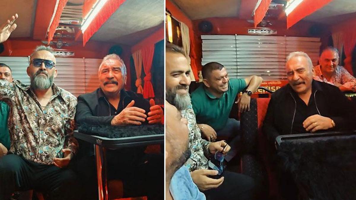 Ümit Besen, konserine nostaljik minibüsle gitti