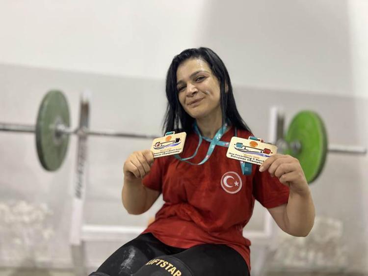 Kornea nakli bekleyen Gülistan'dan halterde büyük başarı