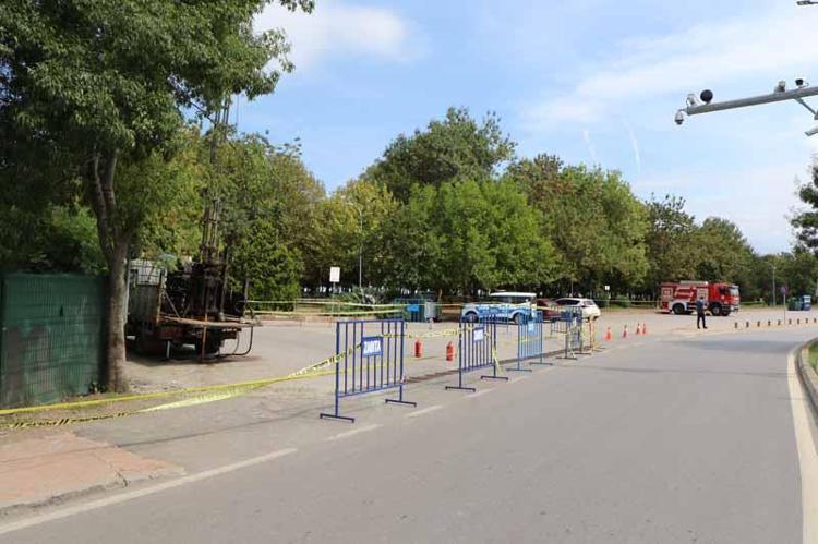 Metan gazı çıkışının yaşandığı bölgede önlem alınldı