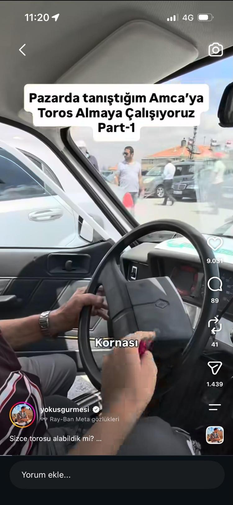 Hayalini kurduğu eski otomobile 81 yaşında kavuştu