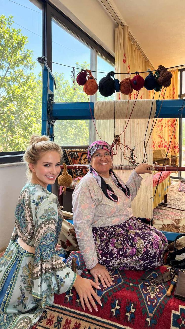 Halı tarlaları doğal stüdyo oldu