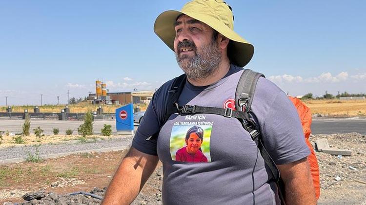 Narin’in babası Ankara’ya yürüyüş başlattı