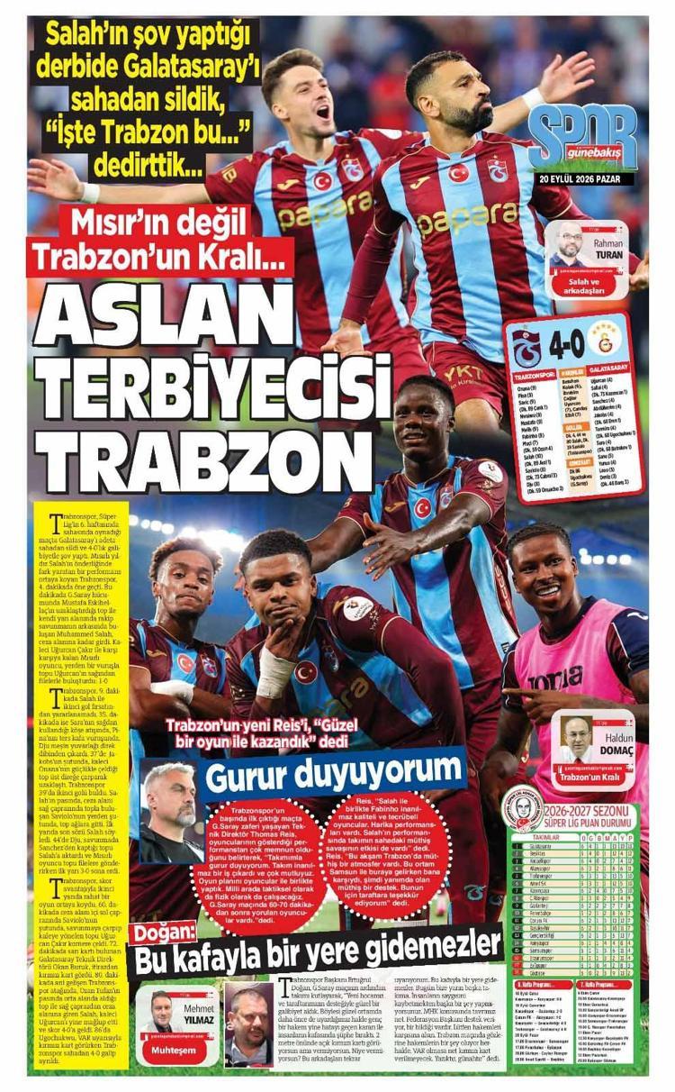 Trabzonspor’un Galatasaray zaferine Salah ve istatistikler damga vurdu