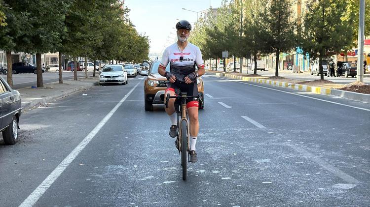 Çocukken taşındıkları İsviçre’den Midyat’a 4 bin 500 kilometre pedal çevirdi