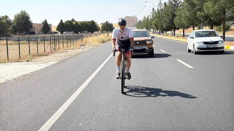 Çocukken taşındıkları İsviçre’den Midyat’a 4 bin 500 kilometre pedal çevirdi