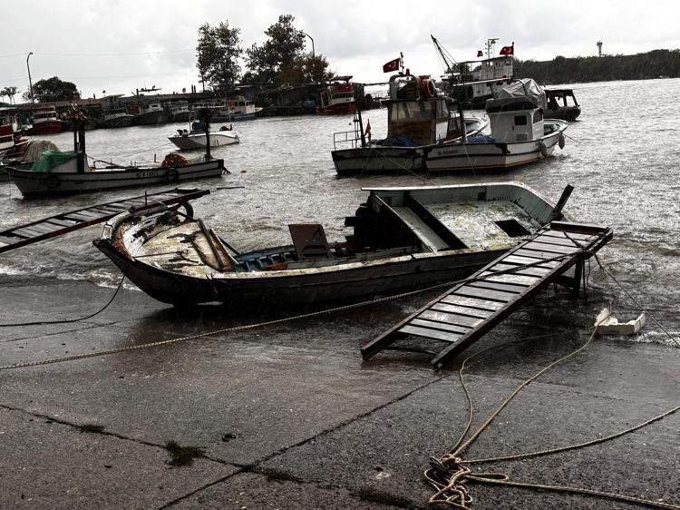 Düzce'de sağanak; 3 evi su bastı, 14 tekne zarar gördü