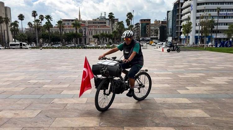 Bisikletiyle Türkiye turuna çıktı, 75’inci şehir Hatay’a ulaştı