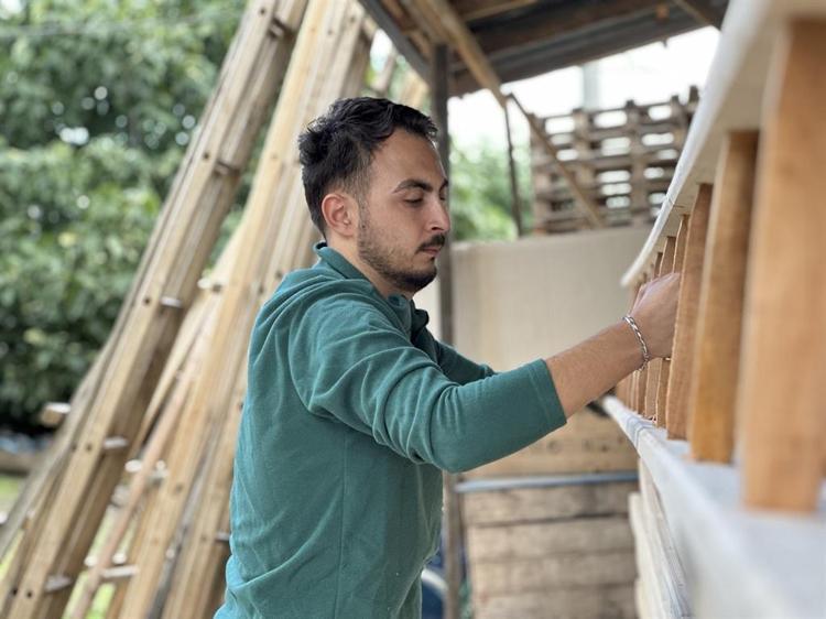 Zeytinde rekolte beklentisi, teknolojiye rağmen ahşap merdivene olan talebi artırdı