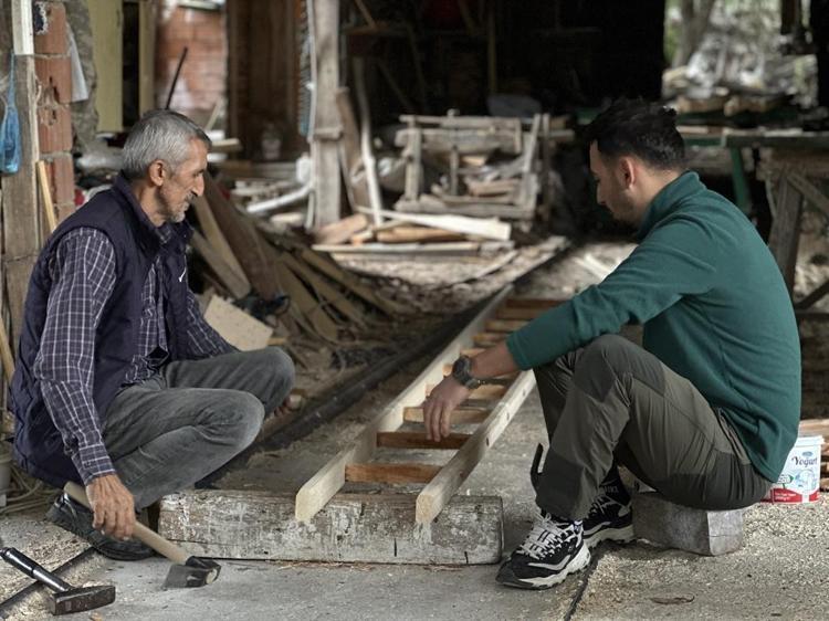 Zeytinde rekolte beklentisi, teknolojiye rağmen ahşap merdivene olan talebi artırdı