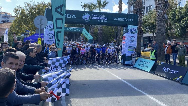 Çanakkale Gran Fondo bisiklet yarışı başladı