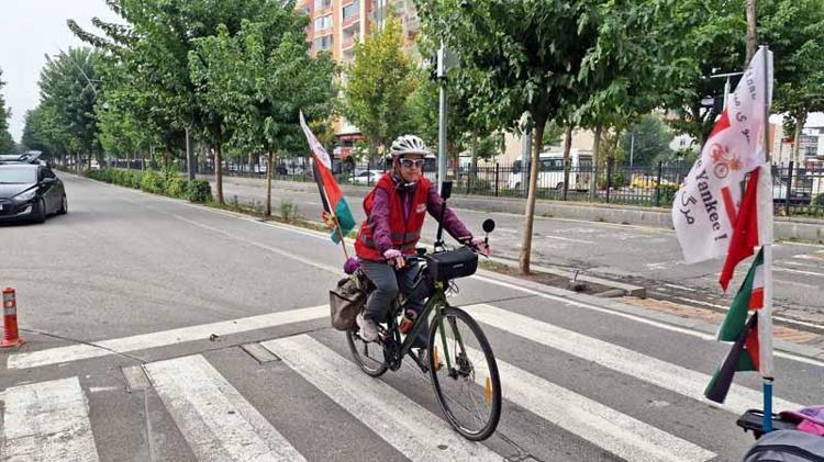 Öldürülen kız çocukları için Diyarbakır'dan İran'a pedal çeviriyorlar
