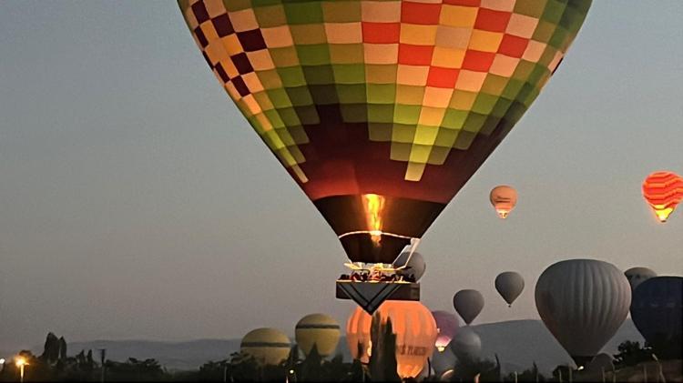 Kapadokya’da balonlar Gazze için havalandı