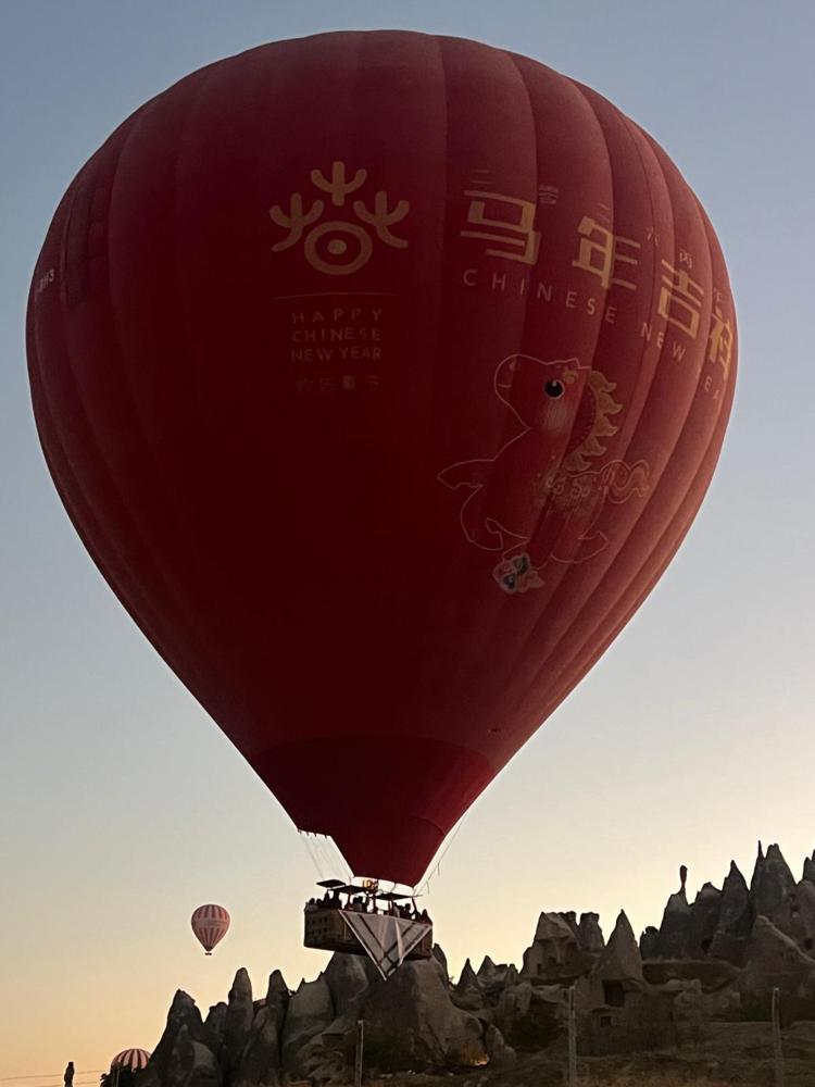 Kapadokya’da balonlar Gazze için havalandı