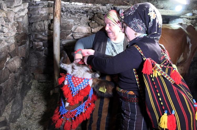 Trabzon’da, yaylacıların renkli dönüş yolculuğu