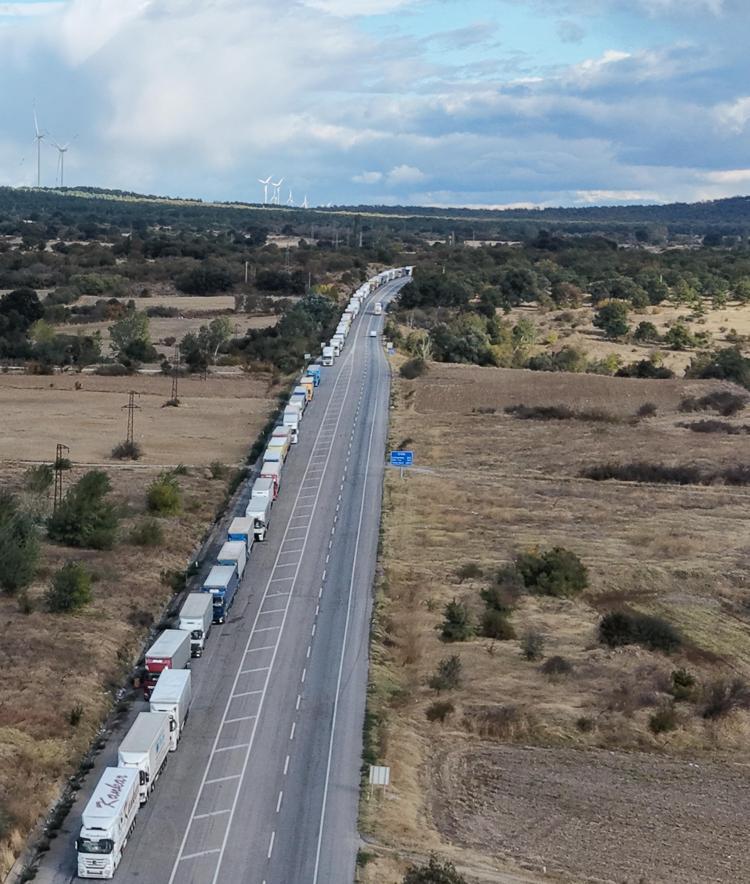 Bulgaristan sınırında 30 kilometre TIR kuyruğu