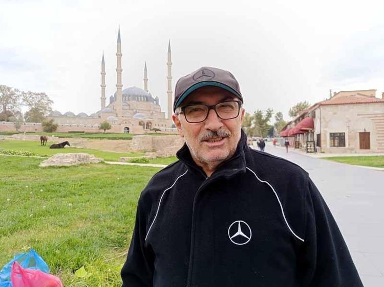 Selimiye Camisi meydanında başıboş 3 at otlarken görüldü