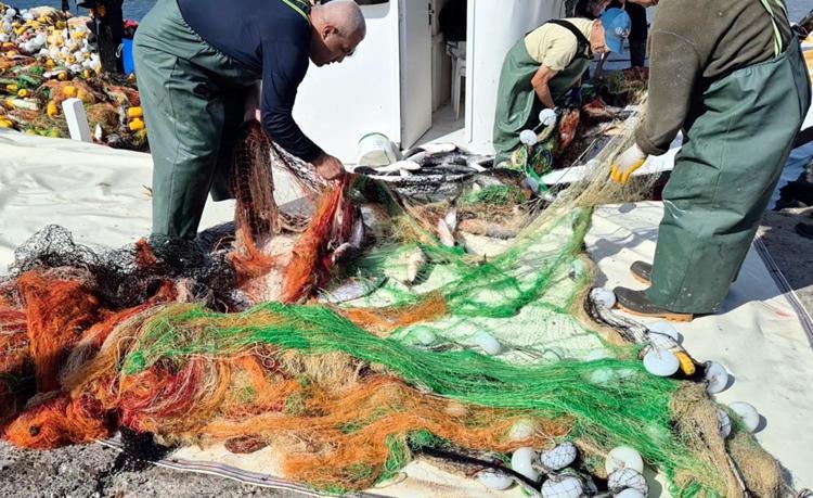Tekirdağ’da tekneyle denize açılan balıkçılar, 1,5 ton kefal avladı