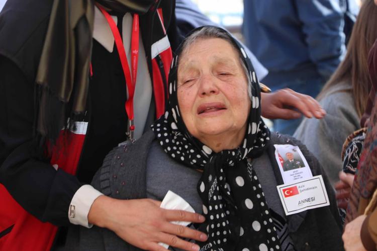 Ankara'da kazada şehit olan Albay Gökgöz, son yolculuğuna uğurlandı