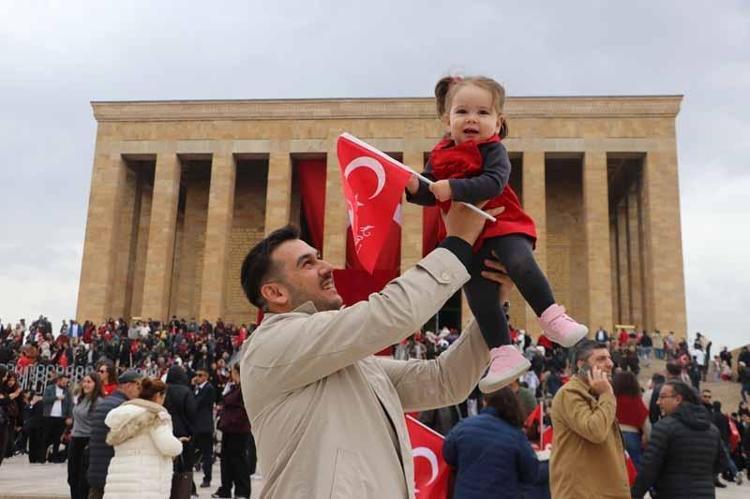 Anıtkabir’de Cumhuriyet Bayramı coşkusu