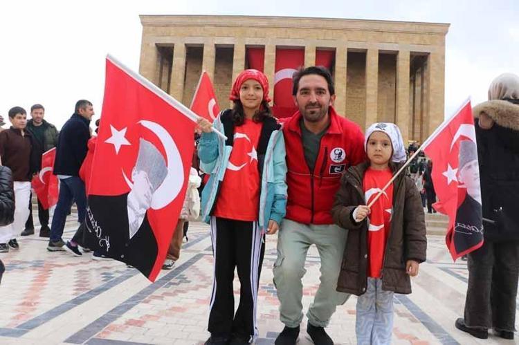 Anıtkabir’de Cumhuriyet Bayramı coşkusu