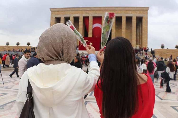 Anıtkabir’de Cumhuriyet Bayramı coşkusu