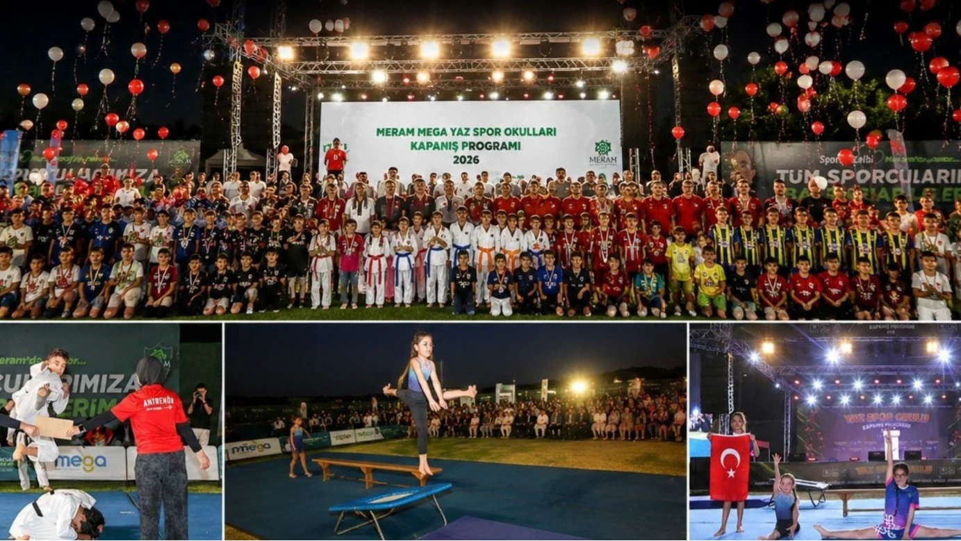 Meram’da spor dolu yaz: 5 bin çocuk 13 branşta eğitim aldı
